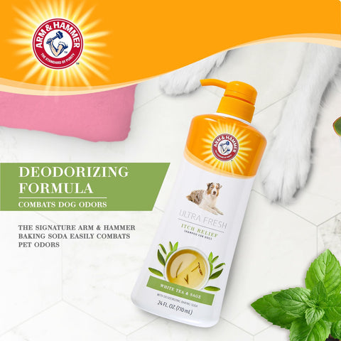 Arm & Hammer Ultra Fresh Itch Relief with Oatmeal & Aloe Value Size with Pump Dog Shampoo, 24-fl oz bottle