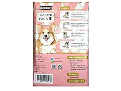 Goodies Training Pads for Dogs Super Absorbent 60x90cm (L, 25pcs), pink
