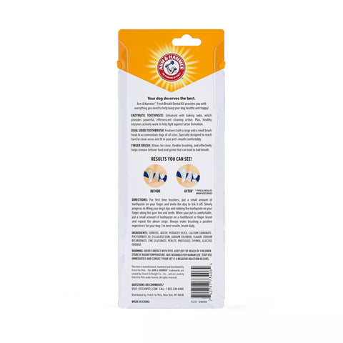 Arm & Hammer Fresh Breath Dog Dental Kit - Chicken