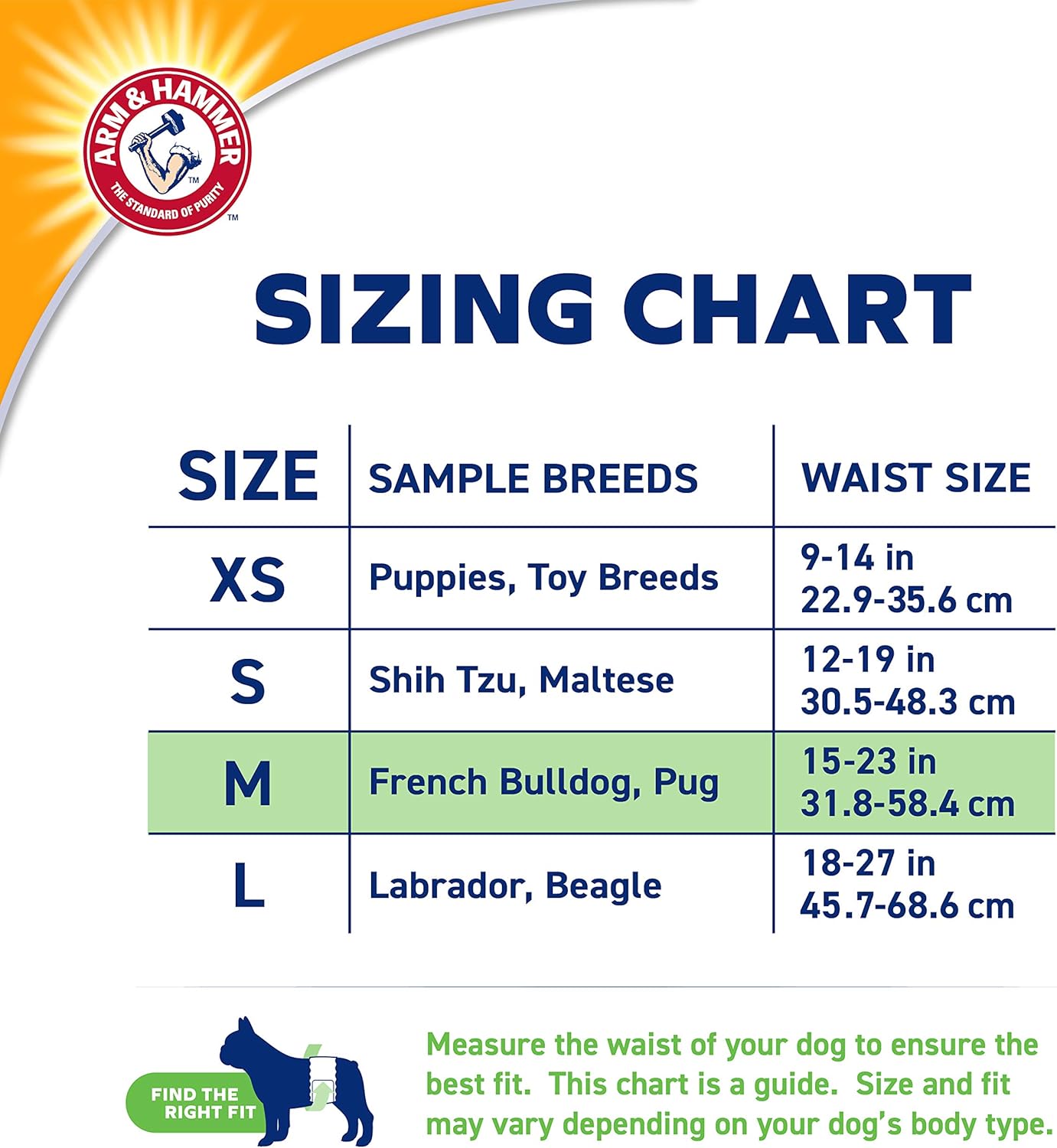 Arm & Hammer For Pets  Dog Wraps, Medium 12 Ct | Ultra-Absorbent, Adjustable Male Dog Diapers with Leak-Proof Protection & Wetness Indicator | Arm & Hammer Baking Soda Enhanced for Odor Control