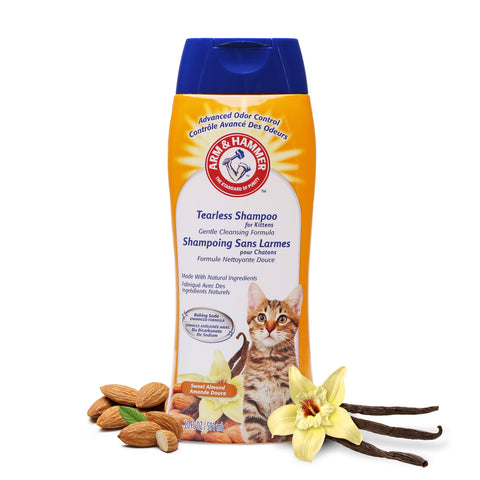 Arm & Hammer Tearless Kitten Shampoo for Cats 20 fl oz Sweet Almond Scent