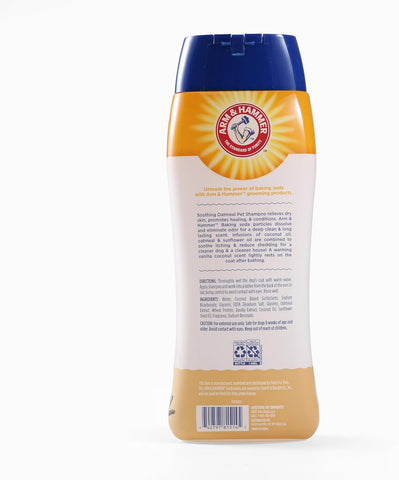 Arm & Hammer Oatmeal Shampoo for Dogs | Best Dog Shampoo for Dry Itchy Skin, Vanilla Coconut Scent, 20 oz White