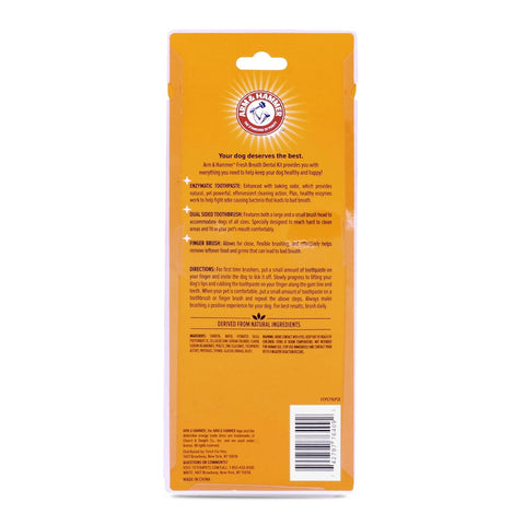 Arm & Hammer Fresh Breath Dental Kit for Dogs, Vanilla Ginger White