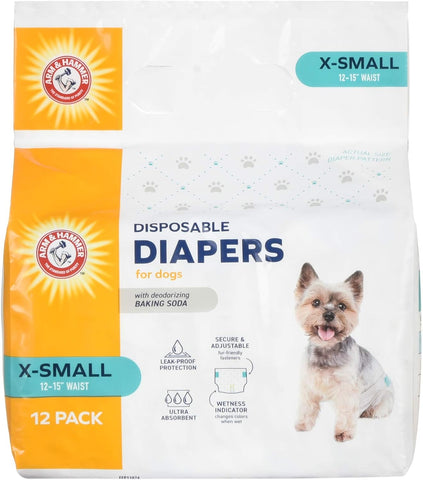 Arm & Hammer Xsm Nappies - 30 cm - 38 cm Waist - 12 pieces
