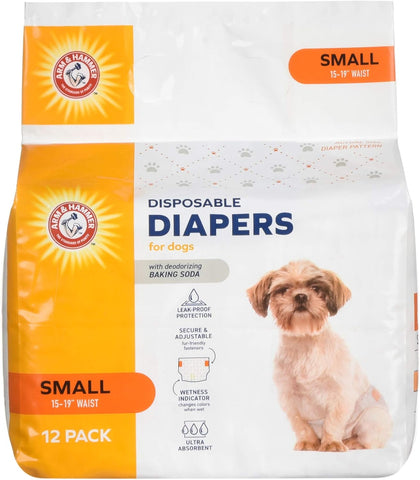 Arm & Hammer Small Nappies - 38 cm - 48 cm Waist - 12 pieces