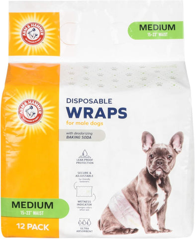 Arm & Hammer Ft. Nappile-42cm - 53cm Waist - 12pcs M, White,