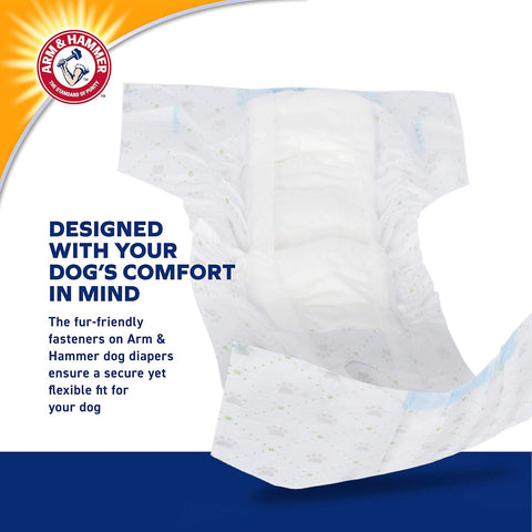 Arm & Hammer Ft. Nappile-42cm - 53cm Waist - 12pcs M, White,