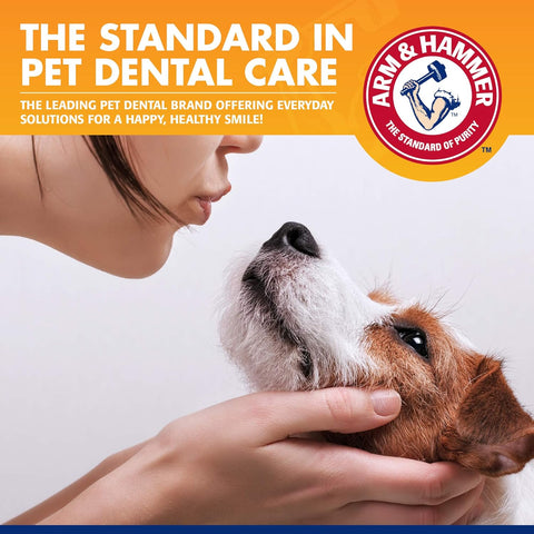 Arm & Hammer for Pets Tartar Control Kit for Dogs Contains Toothpaste, Toothbrush & Fingerbrush Reduces Plaque & Tartar Buildup, 3-Piece Kit, Banana Mint Flavor (Pack of 1)