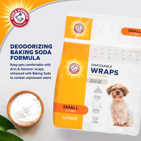 Arm & Hammer Small Nappies - 38 cm - 48 cm Waist - 12 pieces