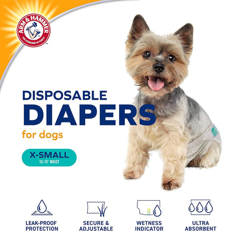 Arm & Hammer Xsm Nappies - 30 cm - 38 cm Waist - 12 pieces