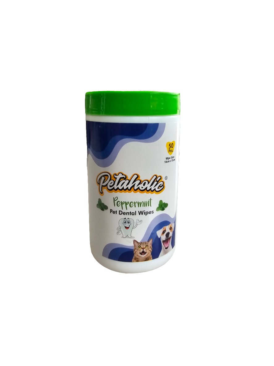 Petaholic Pet Dental Wipes Peppermint