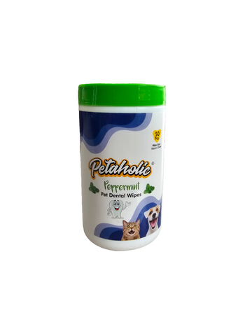 Petaholic Pet Dental Wipes Peppermint