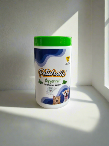 Petaholic Pet Dental Wipes Peppermint
